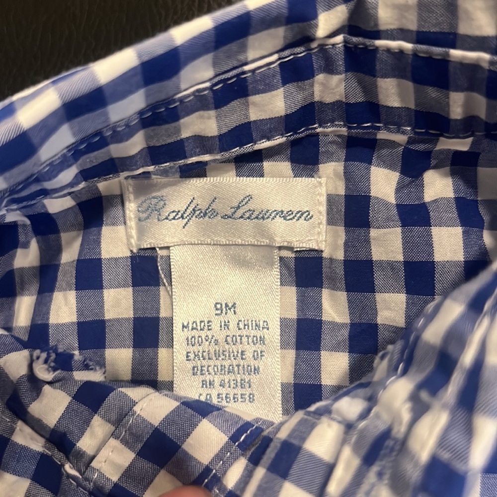 Ralph Lauren Blue and White Onesies BUNDLE!! Size 9M - Picture 4 of 8